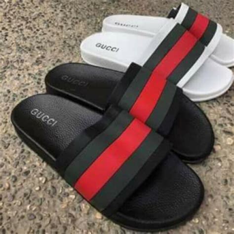 gucci signature slide sandal replica|gucci slides are they real.